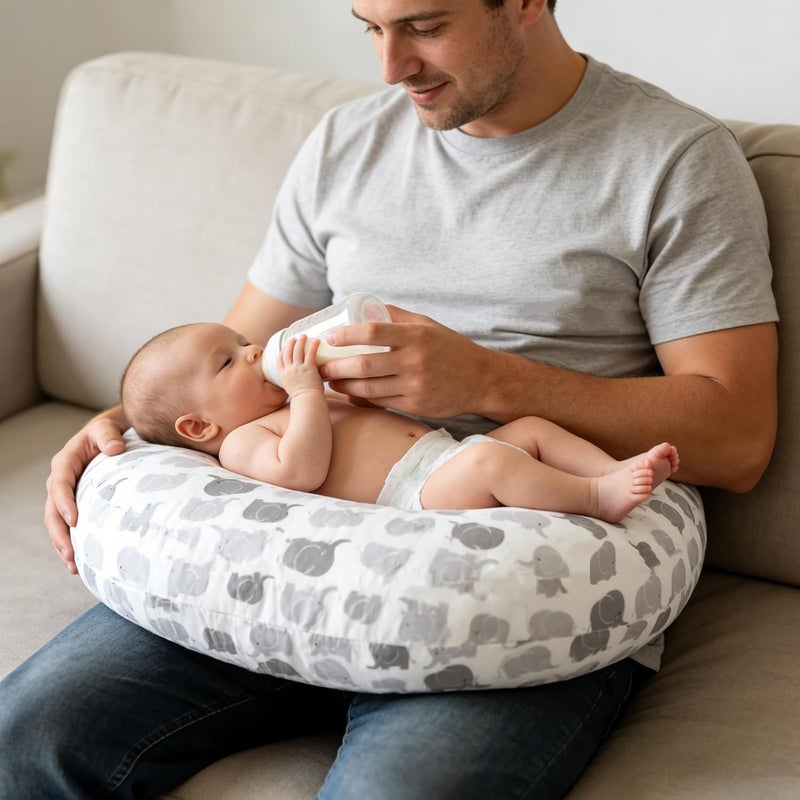 Winmany Baby Nursing Pillow Cover Newborn Removable Breastfeeding Pillowcover Cute Pattern Girls Boys Nursing Pillowcase for Breast and Bottole Feeding - Image 3